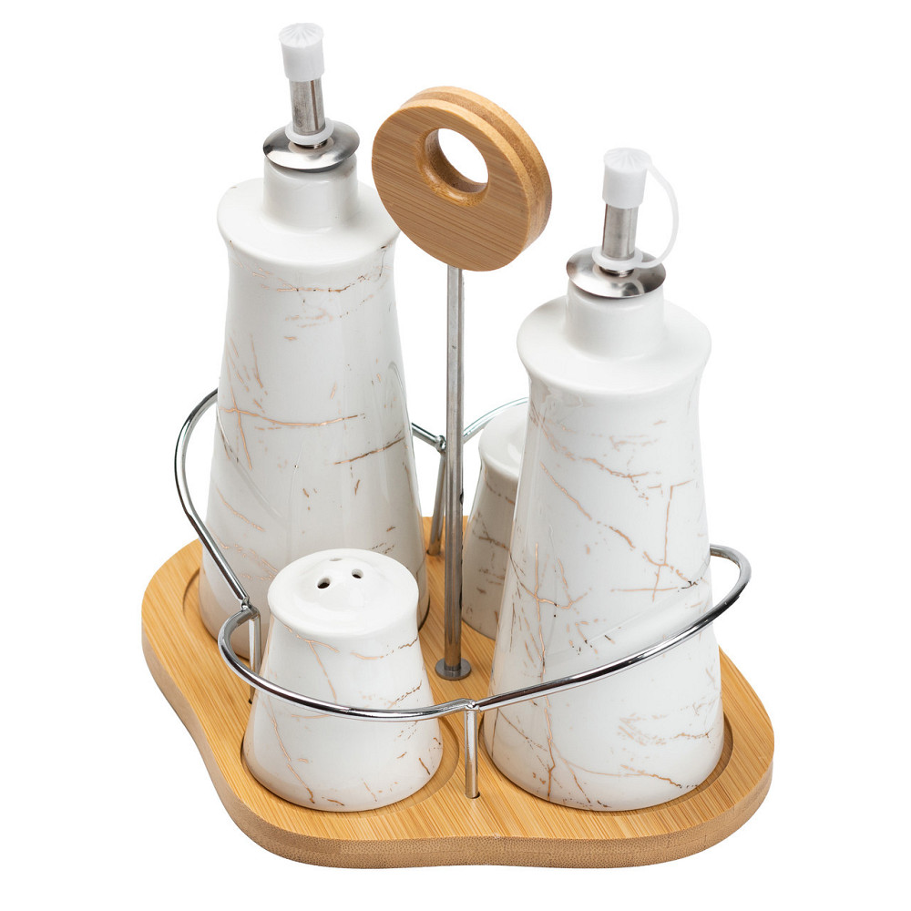 Набір спецій на бамбуковій підставці, 4 предмети Київ - фото 5