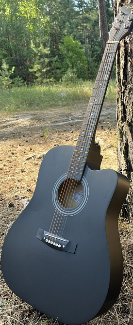 Акустична гітара чорна нова матова. Харків - фото 2