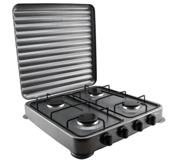 Плита газова 4-комфорна з кришкою Domotec MS-6604 Харків