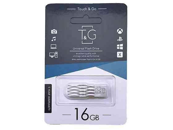 Флешка USB 16GB 2.0 103 metal Series серебряная ТМ TG Киев