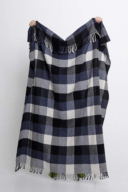 Плед покривало вовняний 140х200см 250г/м2 19P-1-siniy (Синій) Суми - фото 2