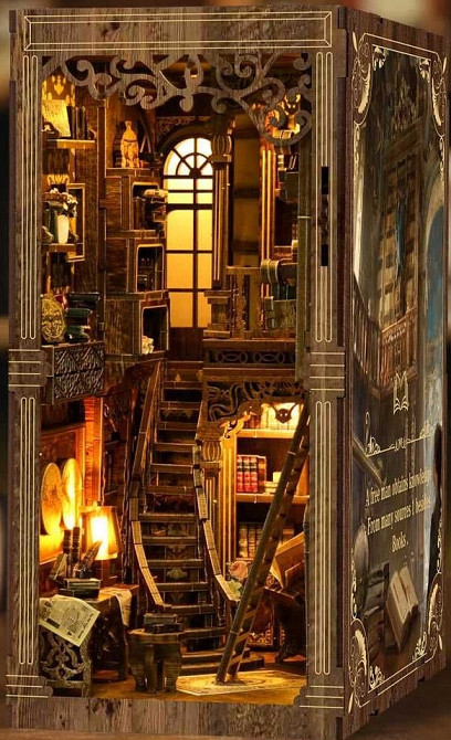 Букнук-румбокс DIY — зберіть свою мініатюрну книжкову кімнату. Харків - фото 7