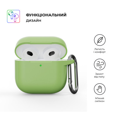 Чохол для навушників Armorstandart Hang Case для Apple AirPods 4 Matcha Green (ARM81286) Вінниця - фото 2