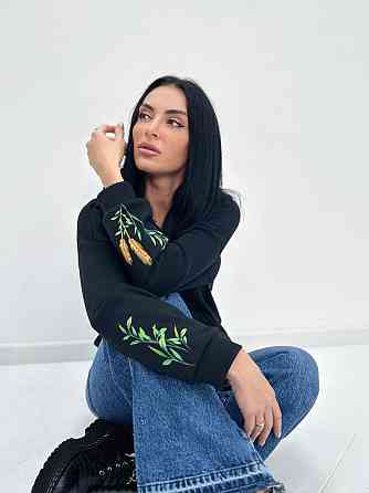 Утепленный худи с патриотическим принтом 