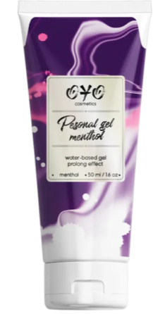 Вагінальний гель на водній основі з пролонгуючим ефектом OYO Personal Gel Menthol, 50 мл Sex Aura Київ