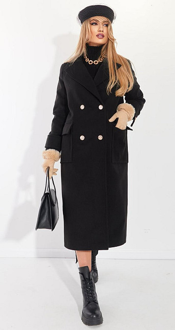 Чорне пальто (42) Київ - фото 6