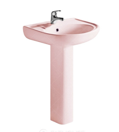 Комплект раковини + ніжка RAK Ceramics Cynthia Wash Basin (57 см) Рожевий Вінниця - фото 1
