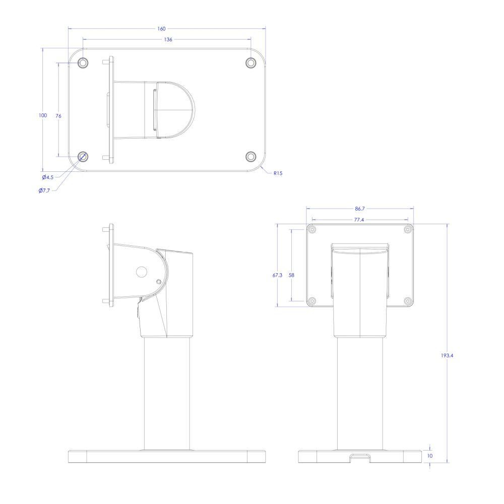 Кронштейн для термінала TVT TD-YZJ1003B (77-00468) Киев - изображение 2