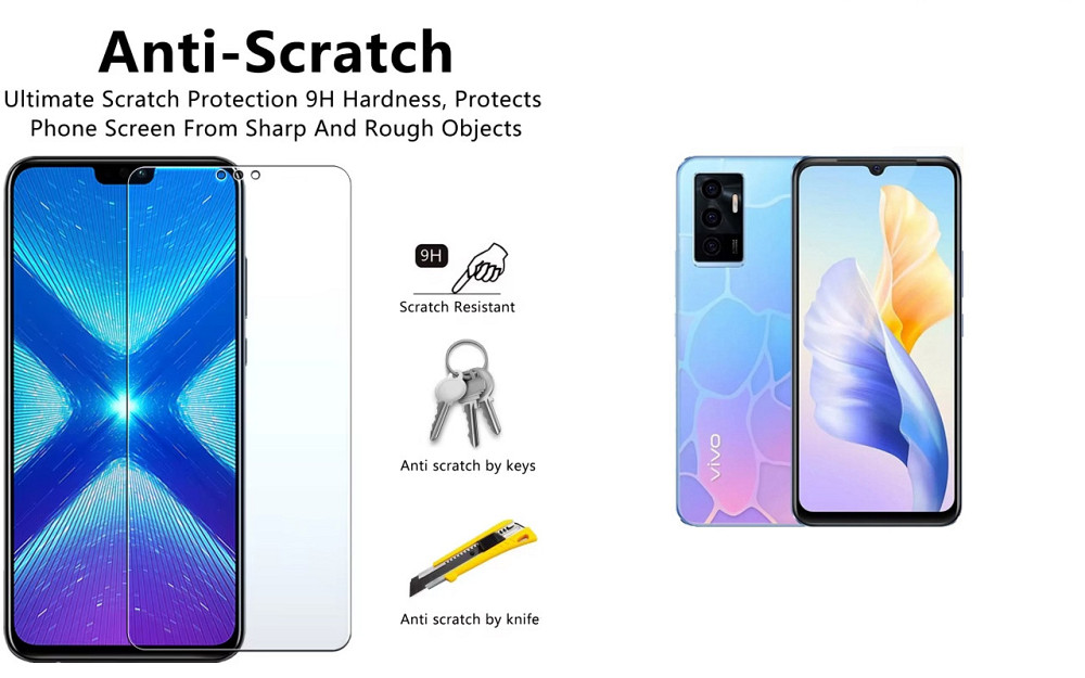 Защитное стекло NeoGlass для Vivo V23e – ультрапрозрачное и устойчивое Киев - изображение 1