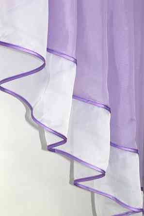 Кухонная занавеска VR-Textil № 023к сиреневый с белым 150х150 см (50-519) Киев