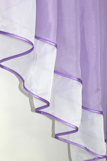 Кухонная занавеска VR-Textil № 023к сиреневый с белым 150х150 см (50-519) Киев - изображение 4