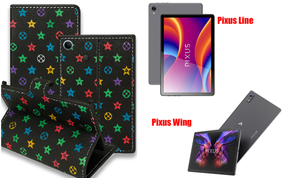 Книжка-трансформер для планшета Pixus Line, Pixus Wing, колір Black Lyi Black Київ