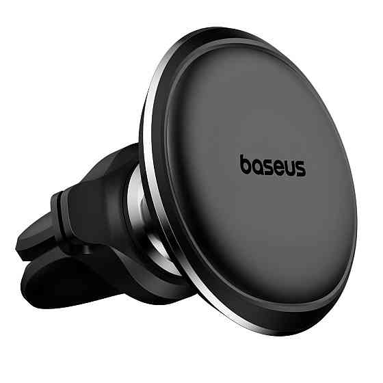 Автотримач для телефона Baseus Magnetic Air Vent Car Mount Holder with cable clip Black Ковель