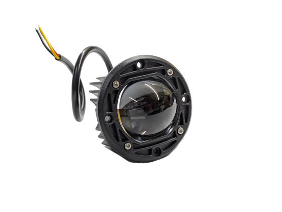 Світлодіодна фара StarLight HP-GZD-267-01 ближнє (біле+жовте), універсальна кругла 12/24V Харків