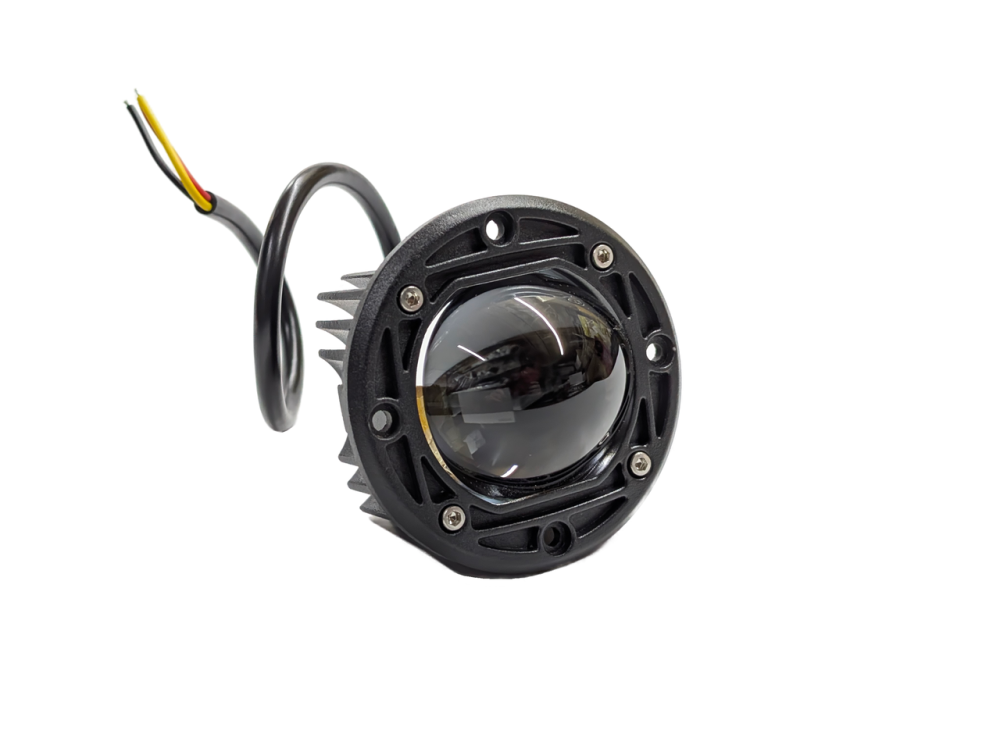 Светодиодная фара StarLight HP-GZD-267-01 ближний (белый+желтый), универсальная круглая 12/24V Харьков - изображение 1