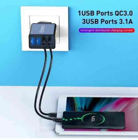 Быстрая зарядка на 4 USB порта USB Quick Charge 3,0 Киев