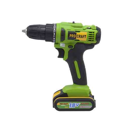 Акумуляторний шуруповерт Procraft PA18C COMPACT 18 В , шурупокрут з Li‑Ion батареєю та 2 АКБ у комплекті Львів
