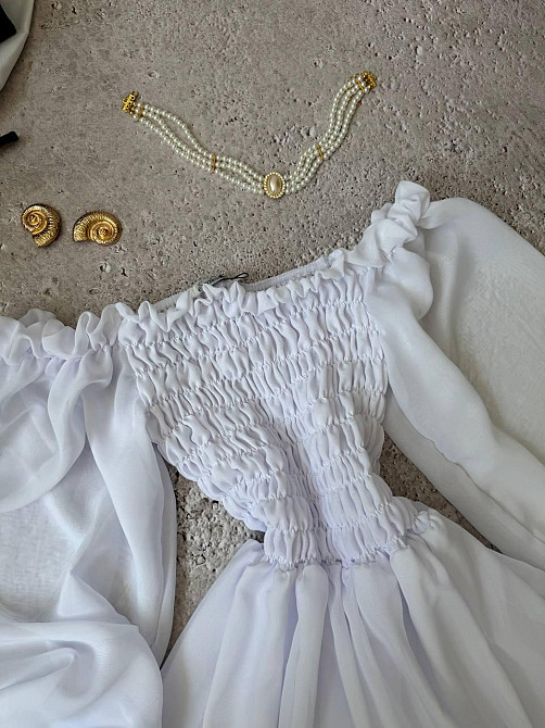 Женское длинное романтичное платье креп шифон 46/48 Одесса - изображение 4