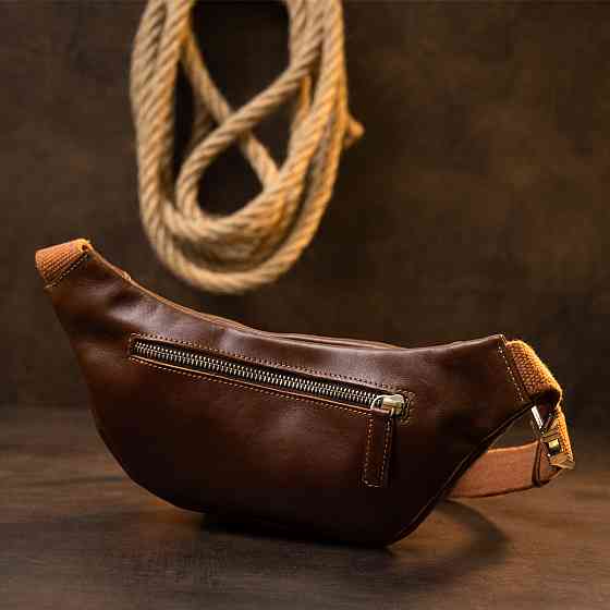 Поясная сумка GRANDE PELLE 11315 Рыжая Киев