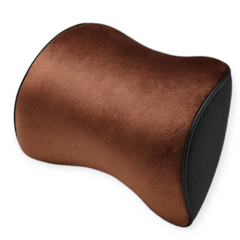 Подушки шиї на підголівник (2шт) читсті elegant з ефектом пам'яті, велюр коричневі Мукачево - фото 1