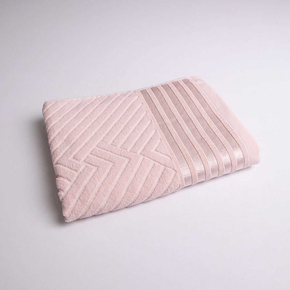 Набор махровых полотенец SOFT 3шт GM Textile 50х90см, 50х90см, 70х140см 500г/м2 (Розовый) Сумы - изображение 4