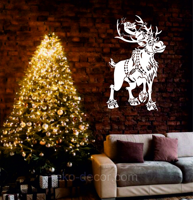 Декоративное настенное Панно «Олень», Декор на стену 110*68 см Киев - изображение 2