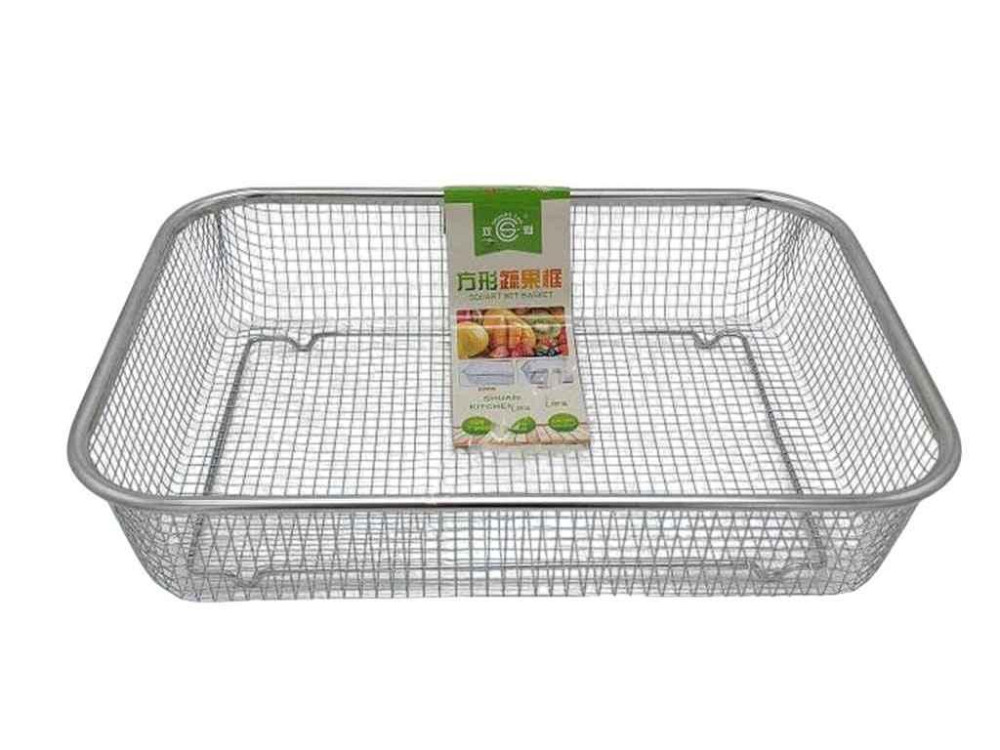 Сито нерж. прямокутне велика сітка 34*25*8 см VT6-20320 19990 ТМ VITOL   Solmir Київ - фото 1