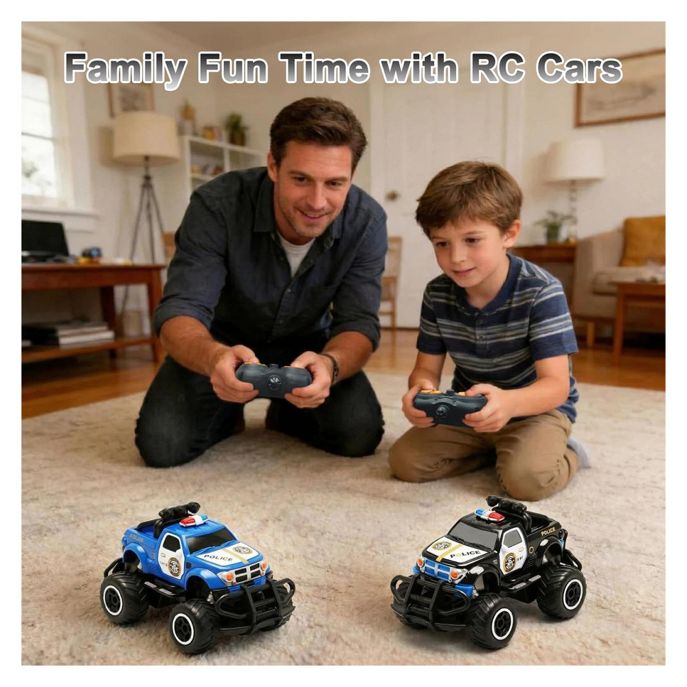 Радиоуправляемая машинка RC авто Pup Go Police черный с подсветкой ABS 27 MHz дальность 8-10 м 1:43 от 3 лет Киев - изображение 3