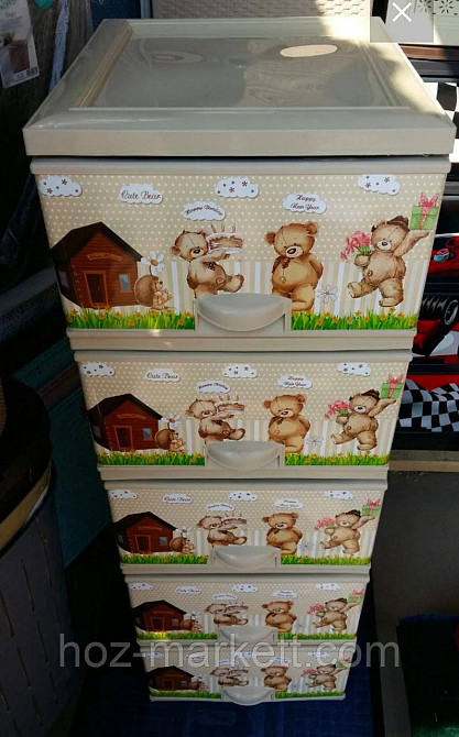 Комод детский Мишки беж на 5 ящиков Турция Харьков - изображение 3