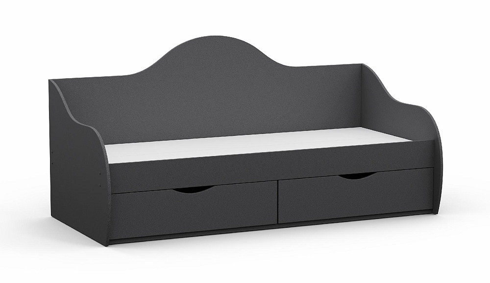 Ліжко односпальне L-2, Антрацит, 1932х900х954 Львів - фото 1