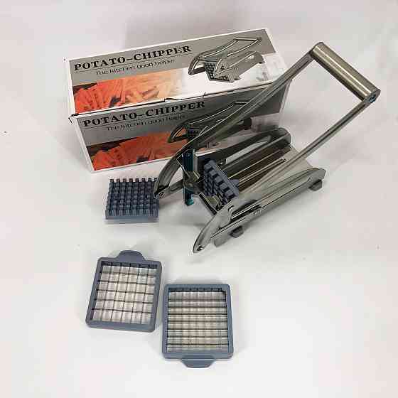 Ручна картоплерізка металева машинка Potato Chipper для нарізки картоплі фрі UN12-15 MF-56 Львів
