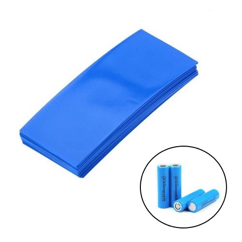 Термоусадочная пленка 100шт термоусадка для аккумуляторов 18650 синяя, набор Винница - изображение 1