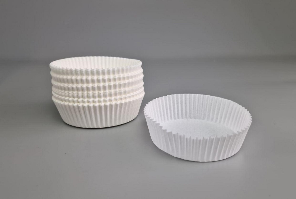 Тартолітка для кексів 10А кругла біла D80 H25 (100 шт.) (1 уп.) Харків - фото 1