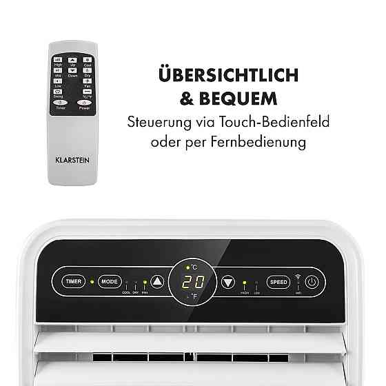 Мобильный кондиционер Metrobreeze New York 7k 7 000 BTU/2,1 кВт EEC Пульт дистанционного управления белый 7 Ровно