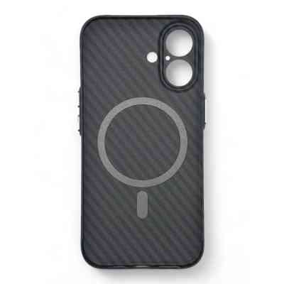 Чехол для мобильного телефона BeCover Carbonite Case (MagSafe) для Apple iPhone 16 Black (712067) Винница