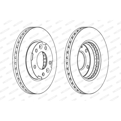 Гальмівний диск FERODO DDF1629 Вінниця - фото 1