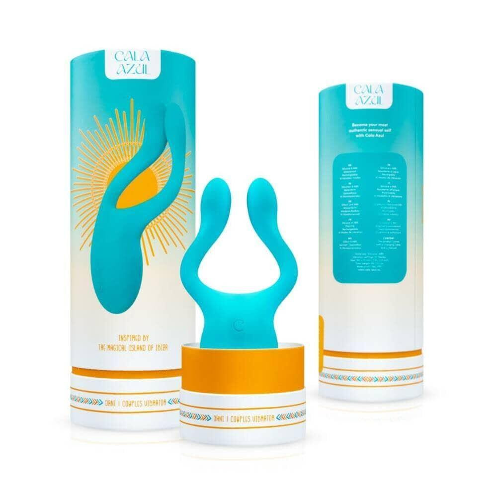 Універсальний вібратор для пар Cala Azul – Dani Couples Toy, 10 режимів Sex Aura Київ - фото 10