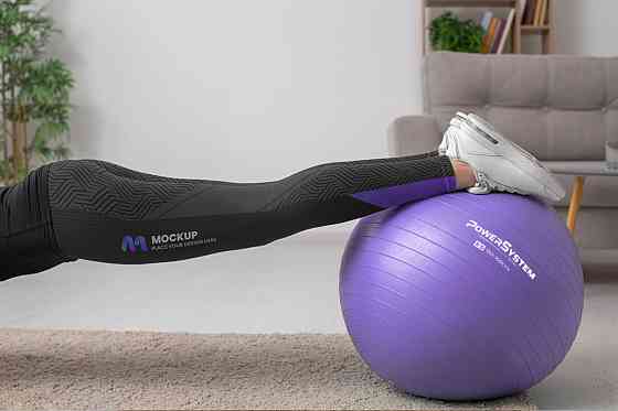 М'яч для фітнесу (фітбол) Power System PS-4011 Ø55 cm PRO Gymball Purple Каменское