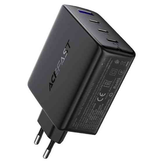 Мережевий зарядний пристрій ACEFAST A94 PD100W GaN (3*USB-C+USB-A) charger  Black Київ