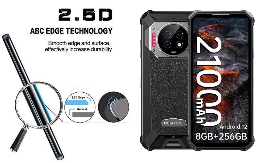 Захисне скло ArmorGlass для Oukitel WP19, WP19 Pro 2023 – стійке до подряпин та ударів Київ - фото 2