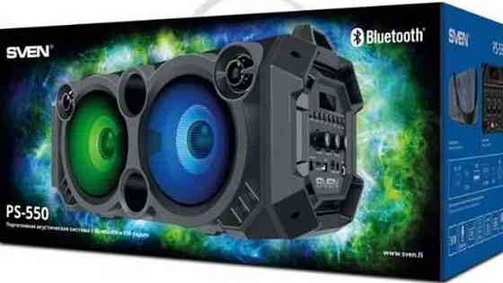 Колонка SVEN PS-550 Black bluetooth,підсвічування,караоке36W гар.12міс. Київ