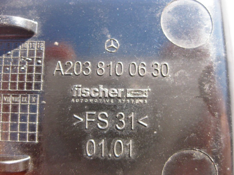 Mercedes-Benz  A2038100630 Вставка - чашка передньої попільнички центральної консолі C-Class W203 CLC CL203 Sportcoupe C203 Одесса - изображение 3