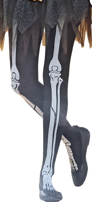 Дитячі колготки скелет на Хелловін 40 den 158-164 на 12-14 років Італія чорний Київ - фото 2