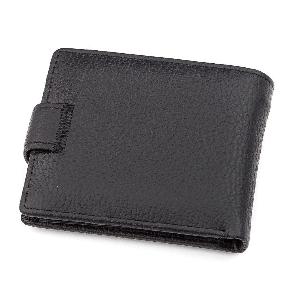 Чоловічий гаманець ST Leather 18316 (ST114) шкіряний Чорний Київ - фото 13