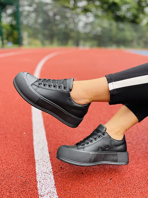 No brend Кеди жіночі M120-1 чорні (весна-осінь, еко-шкіра) (4756) Коломыя - изображение 5