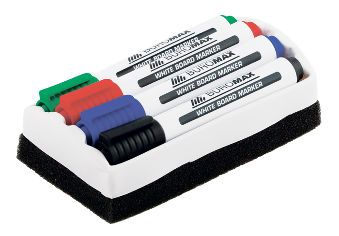 Набір маркерів для дошок "Buromax" BM.8800-84 4кол +губка, шт Київ - фото 1