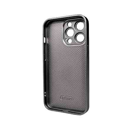 Чехол для iPhone 13 Pro с матовой рамкой, серый Киев