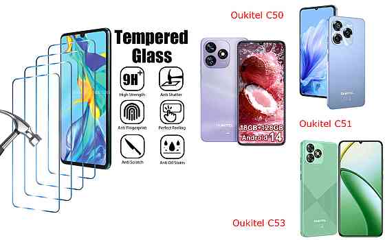 Захисне скло ArmorGlass для Oukitel C50, Oukitel C51, Oukitel C53 – стійке до подряпин та ударів Київ