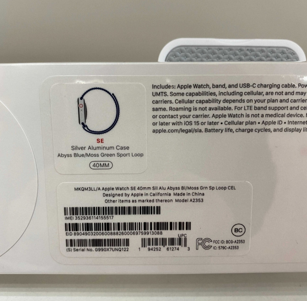 ...Apple Watch SE40mm.Silver GPS+LTE MKQM3 . Новые! Киев - изображение 3