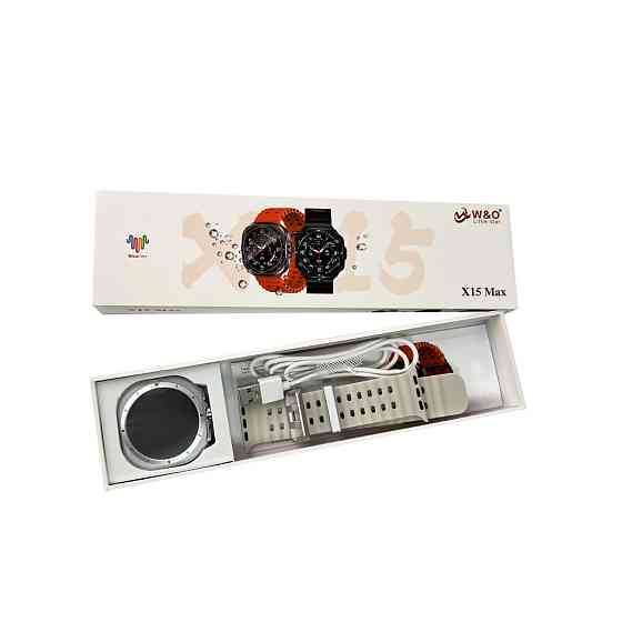 Смарт-часы W&O X15 Max 38mm. 330 mAh. Amoled+IP67 White Одесса